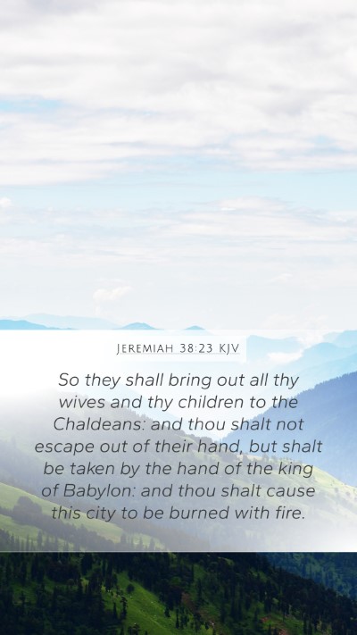 Jeremiah 38:23 KJV Bible Verse Image