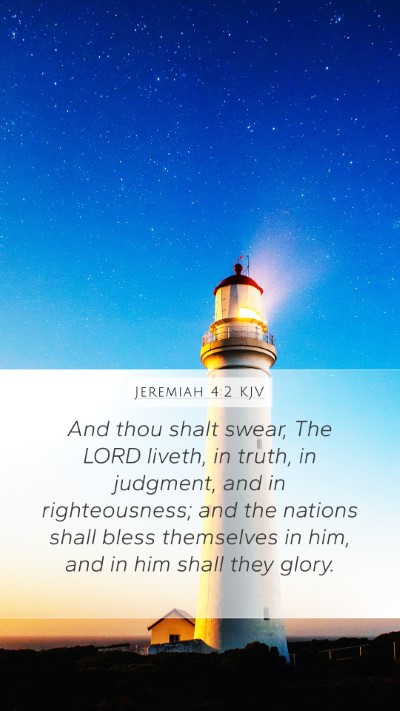 Jeremiah 4:2 KJV Bible Verse Image