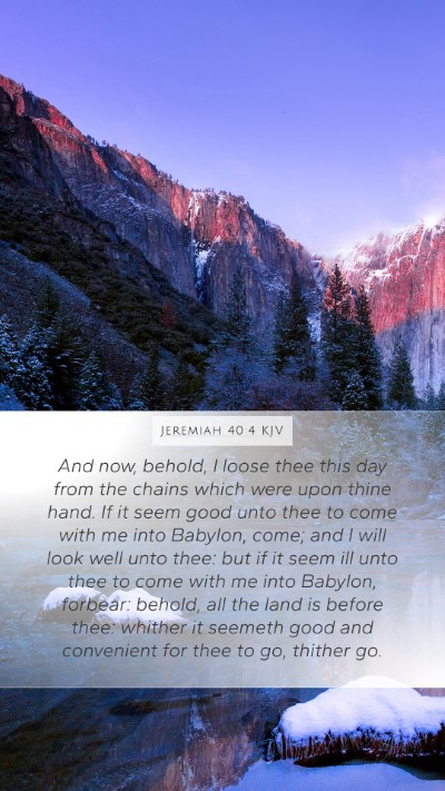 Jeremiah 40:4 KJV Bible Verse Image