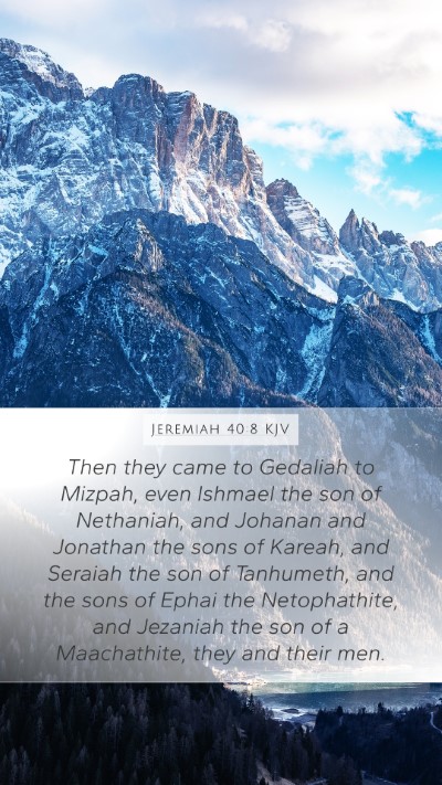 Jeremiah 40:8 KJV Bible Verse Image