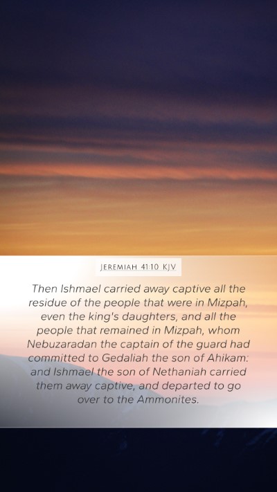 Jeremiah 41:10 KJV Bible Verse Image