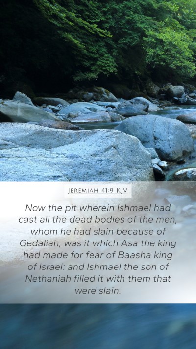 Jeremiah 41:9 KJV Bible Verse Image