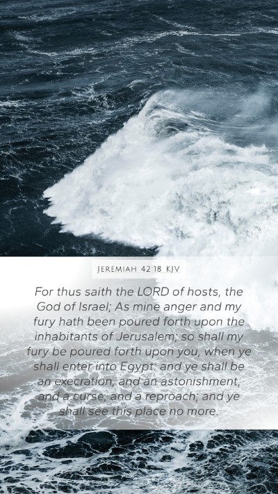 Jeremiah 42:18 KJV Bible Verse Image