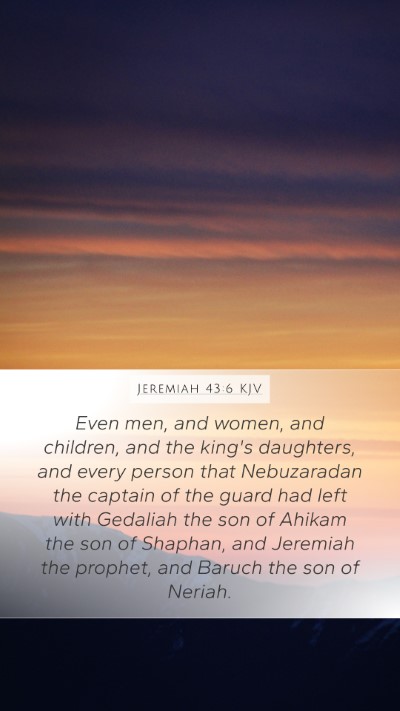 Jeremiah 43:6 KJV Bible Verse Image