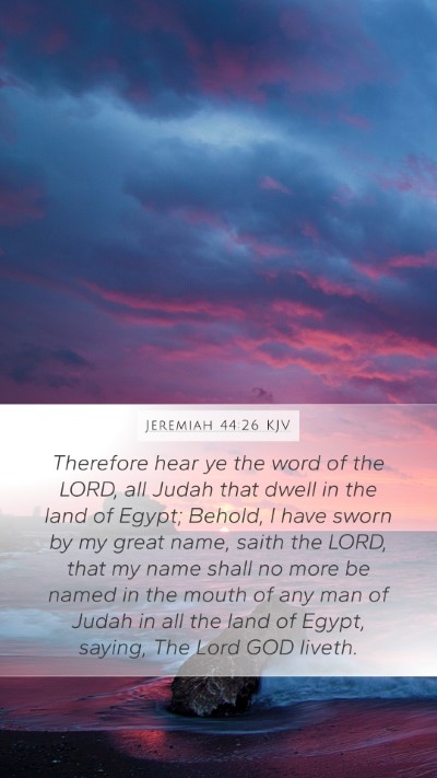 Jeremiah 44:26 KJV Bible Verse Image