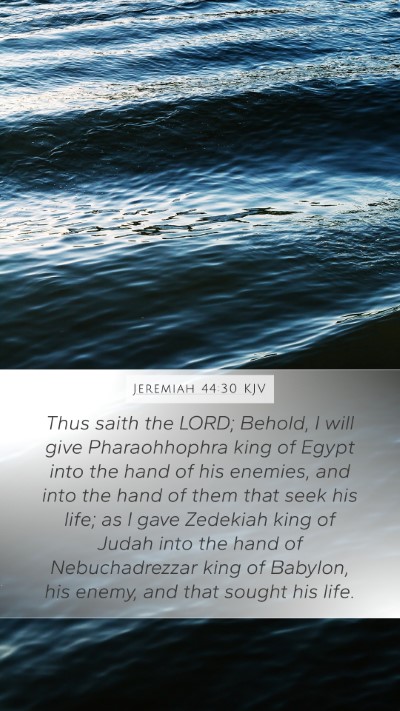 Jeremiah 44:30 KJV Bible Verse Image