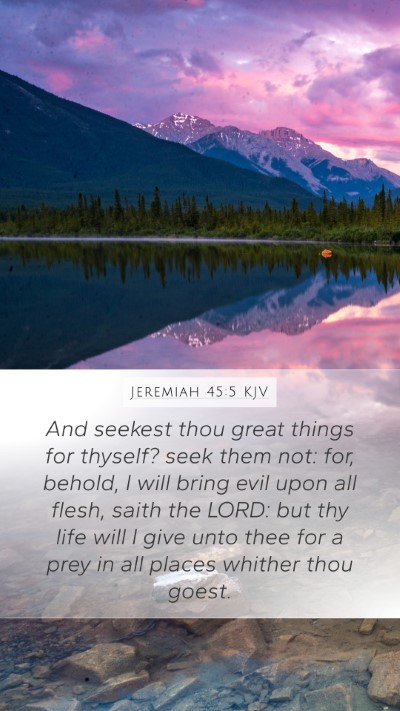 Jeremiah 45:5 KJV Bible Verse Image