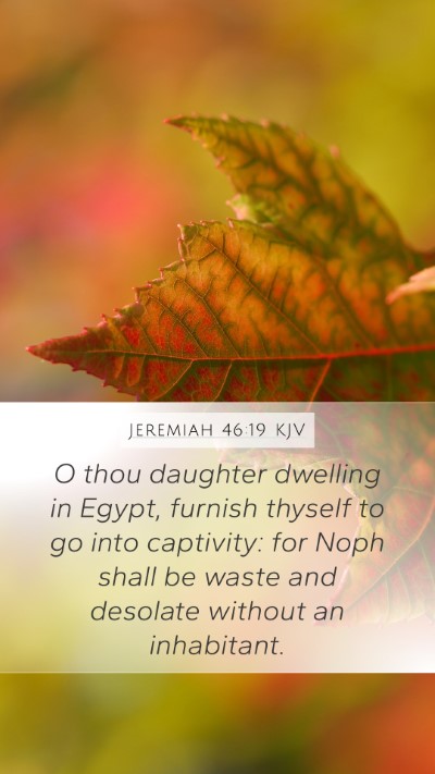 Jeremiah 46:19 KJV Bible Verse Image