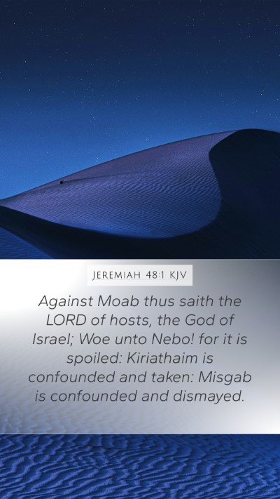 Jeremiah 48:1 KJV Bible Verse Image