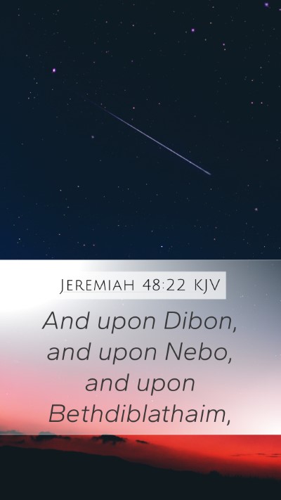 Jeremiah 48:22 KJV Bible Verse Image