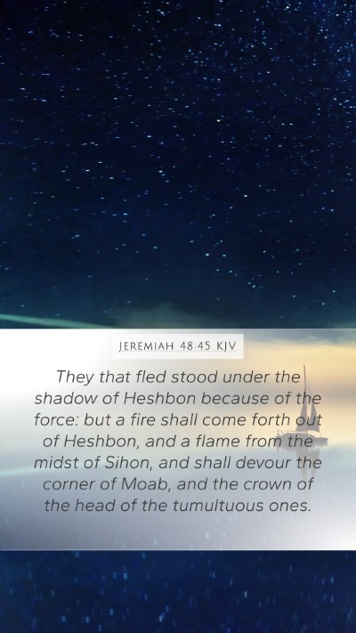 Jeremiah 48:45 KJV Bible Verse Image