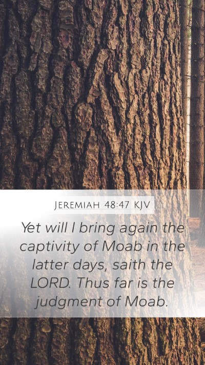 Jeremiah 48:47 KJV Bible Verse Image