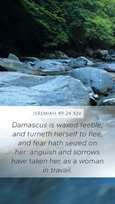 Jeremiah 49:24 KJV Bible Verse Image