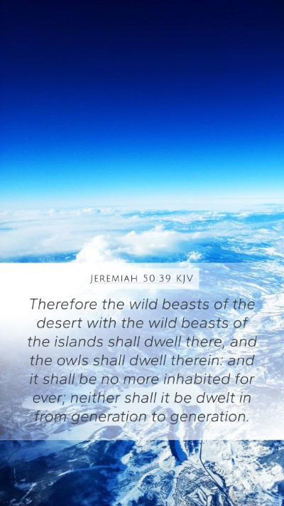 Jeremiah 50:39 KJV Bible Verse Image