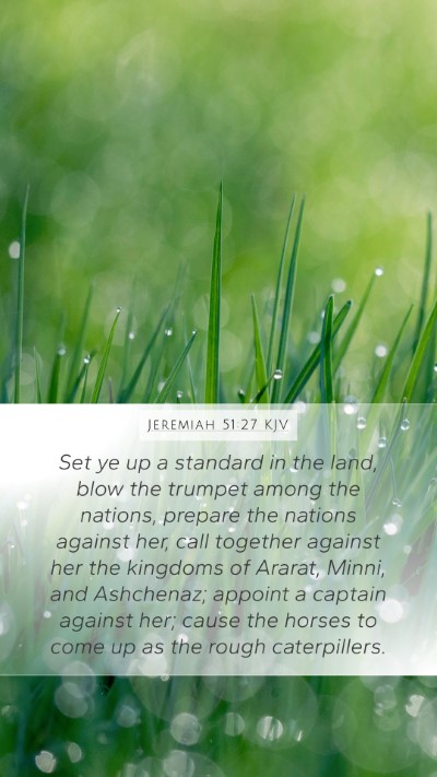 Jeremiah 51:27 KJV Bible Verse Image