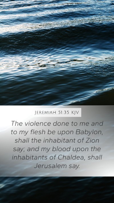 Jeremiah 51:35 KJV Bible Verse Image