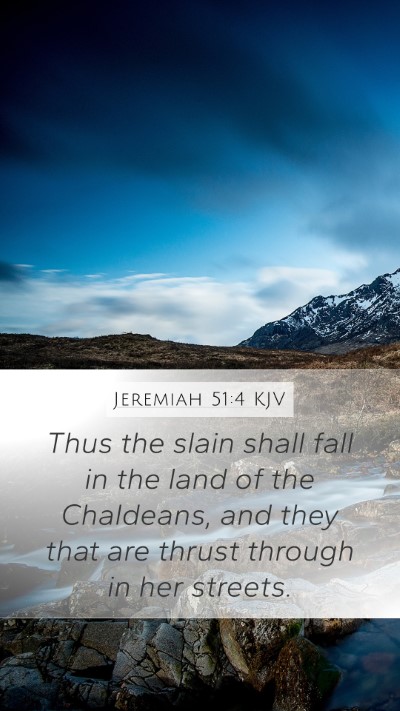 Jeremiah 51:4 KJV Bible Verse Image