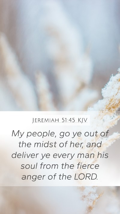 Jeremiah 51:45 KJV Bible Verse Image
