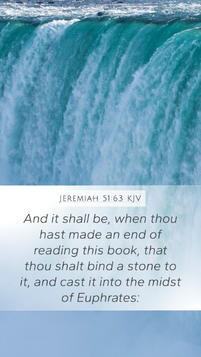 Jeremiah 51:63 KJV Bible Verse Image