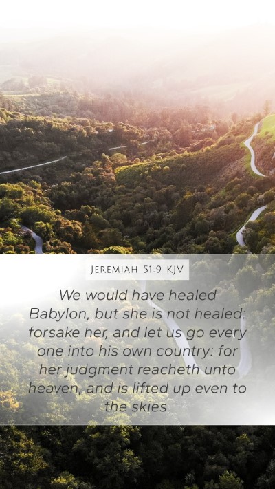 Jeremiah 51:9 KJV Bible Verse Image