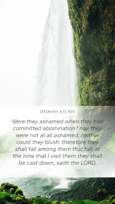 Jeremiah 6:15 KJV Bible Verse Image