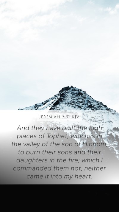 Jeremiah 7:31 KJV Bible Verse Image