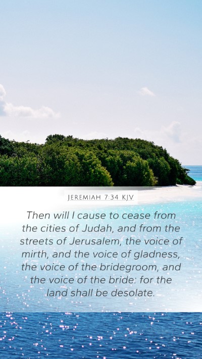 Jeremiah 7:34 KJV Bible Verse Image