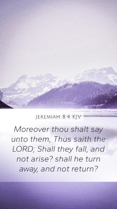 Jeremiah 8:4 KJV Bible Verse Image