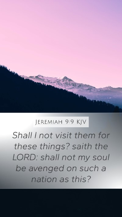 Jeremiah 9:9 KJV Bible Verse Image