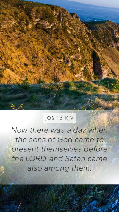 Job 1:6 KJV Bible Verse Image