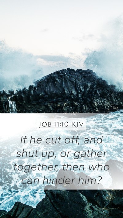 Job 11:10 KJV Bible Verse Image