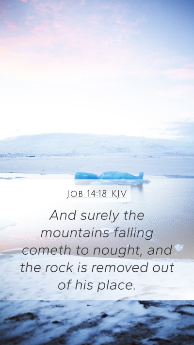 Job 14:18 KJV Bible Verse Image