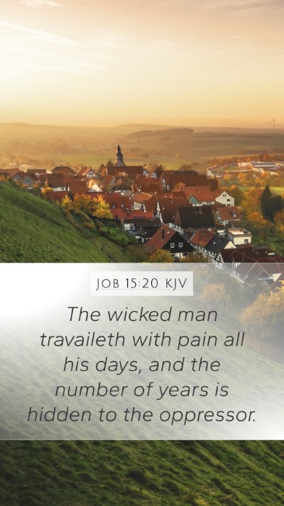 Job 15:20 KJV Bible Verse Image