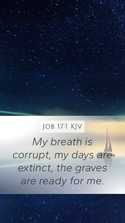 Job 17:1 KJV Bible Verse Image