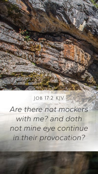 Job 17:2 KJV Bible Verse Image