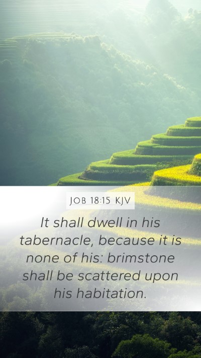 Job 18:15 KJV Bible Verse Image