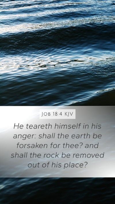 Job 18:4 KJV Bible Verse Image