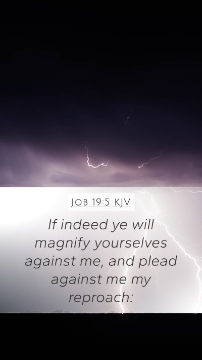 Job 19:5 KJV Bible Verse Image