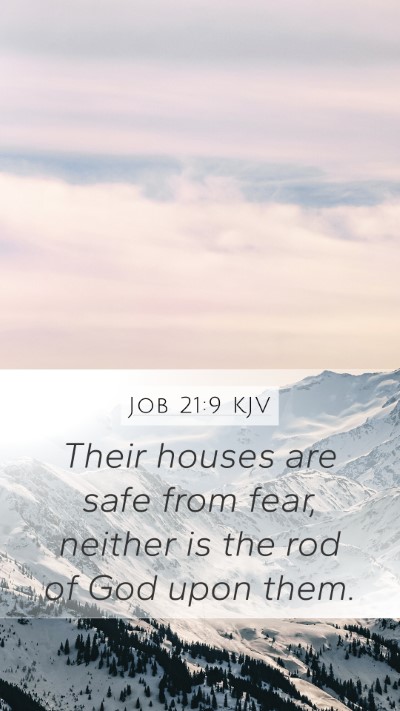 Job 21:9 KJV Bible Verse Image