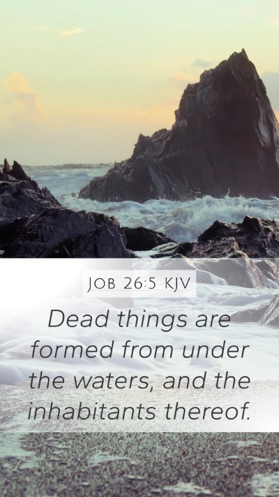Job 26:5 KJV Bible Verse Image