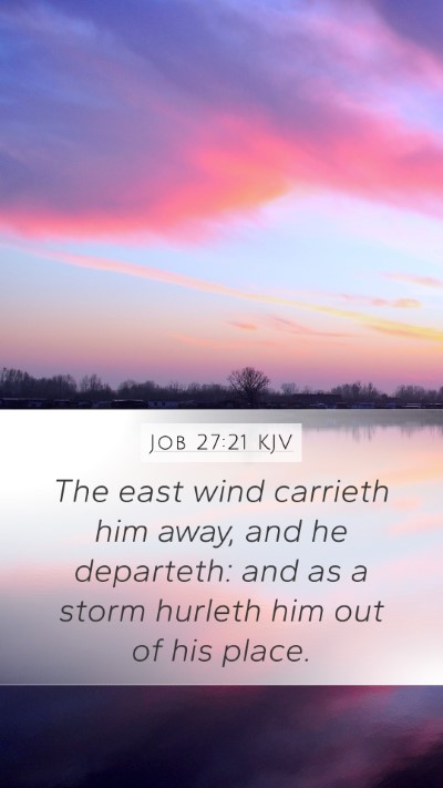 Job 27:21 KJV Bible Verse Image