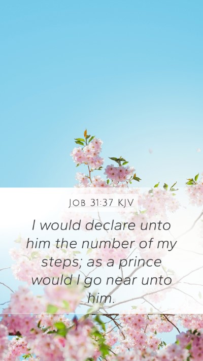 Job 31:37 KJV Bible Verse Image
