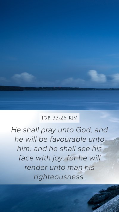 Job 33:26 KJV Bible Verse Image