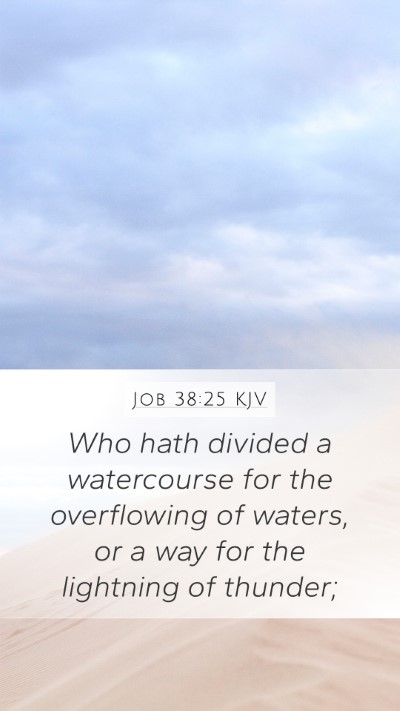 Job 38:25 KJV Bible Verse Image