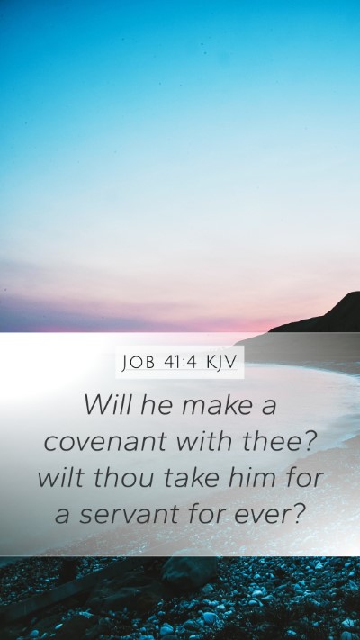 Job 41:4 KJV Bible Verse Image