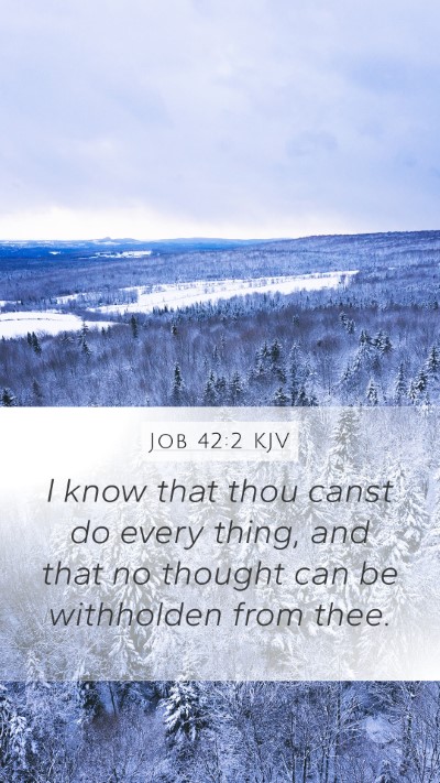Job 42:2 KJV Bible Verse Image