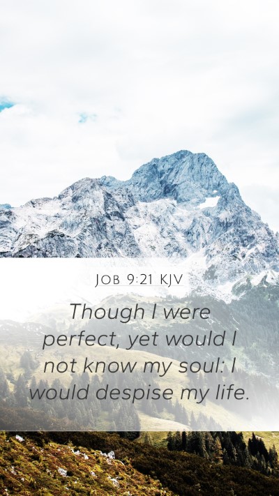 Job 9:21 KJV Bible Verse Image