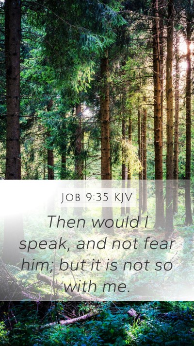 Job 9:35 KJV Mobile Phone Wallpaper - Then would I speak, and not fear him; but it is - Mobile Bible Verse Wallpaper