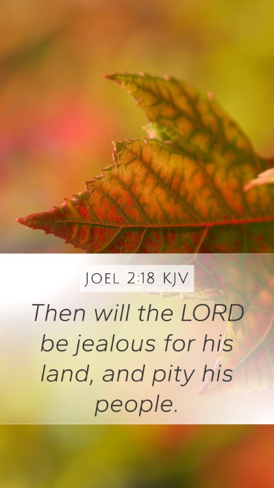 Joel 2:18 KJV Bible Verse Image
