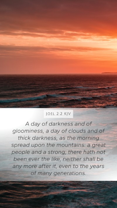 Joel 2:2 KJV Bible Verse Image